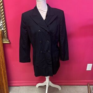Sophisticated Holt Renfrew Black Women's Double-Breasted Blazer